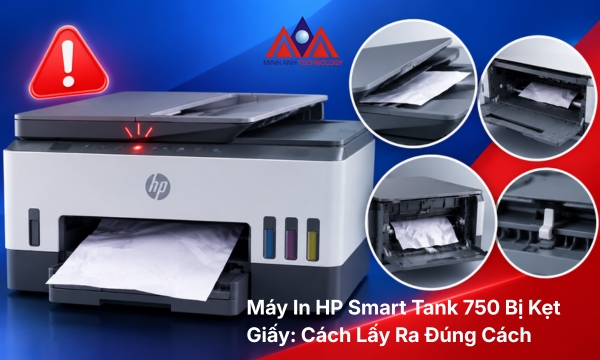 Máy In HP Smart Tank 750 Bị Kẹt Giấy: Cách Lấy Ra Đúng Cách